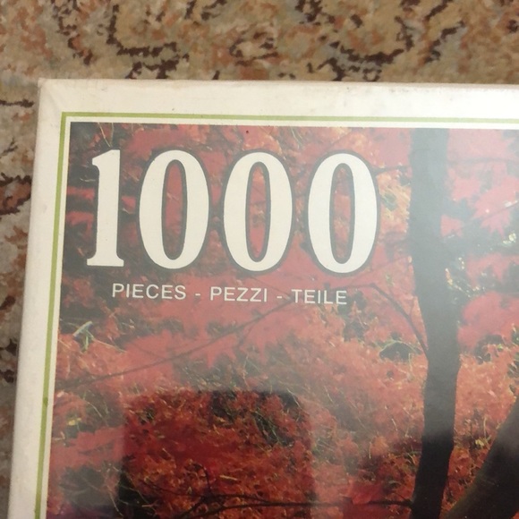 Vintage 83 CLEMENTONI Mosaico #31076 Puzzle 1000 Piece Stream Foilage SEALED NEW - Picture 11 of 16